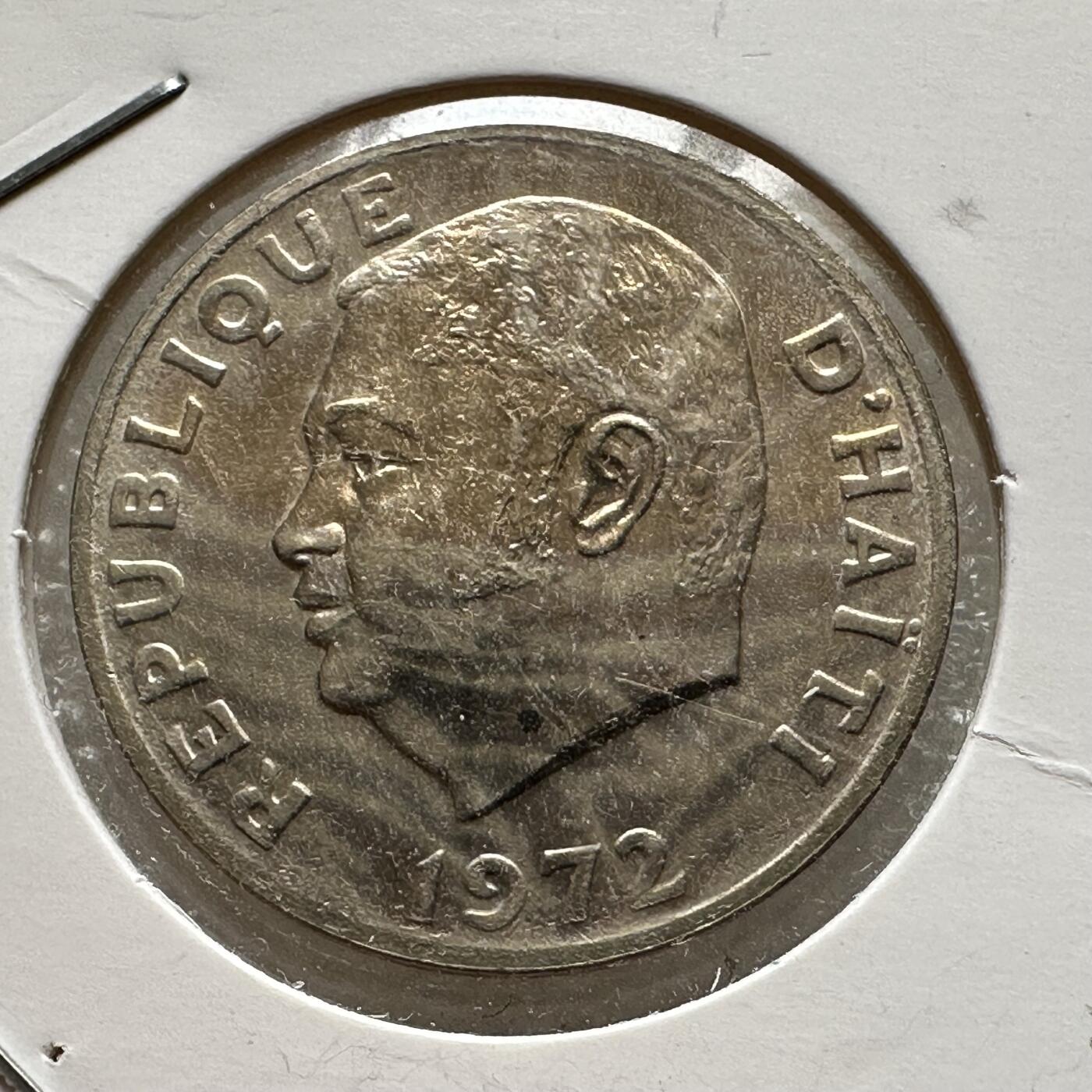 🌹外币初藏🌹🐯第100场 感谢诸友支持捧场！本期全场包邮！ 海地1972年20分