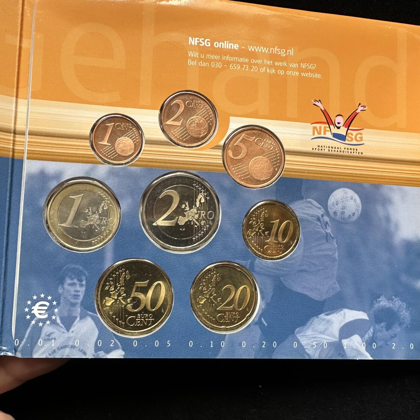 🌹外币初藏🌹🐯第100场 感谢诸友支持捧场！本期全场包邮！ 荷兰2001年先驱版欧元套币