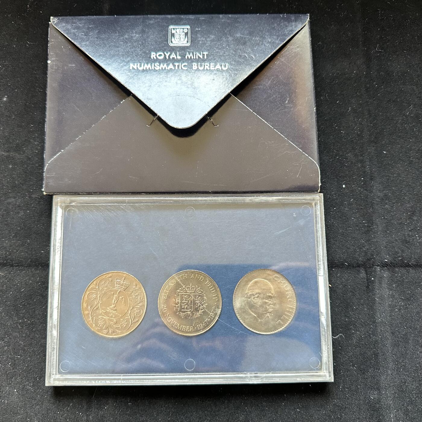 🌹外币初藏🌹🐯第100场 感谢诸友支持捧场！本期全场包邮！ 英国1977年克朗币三枚