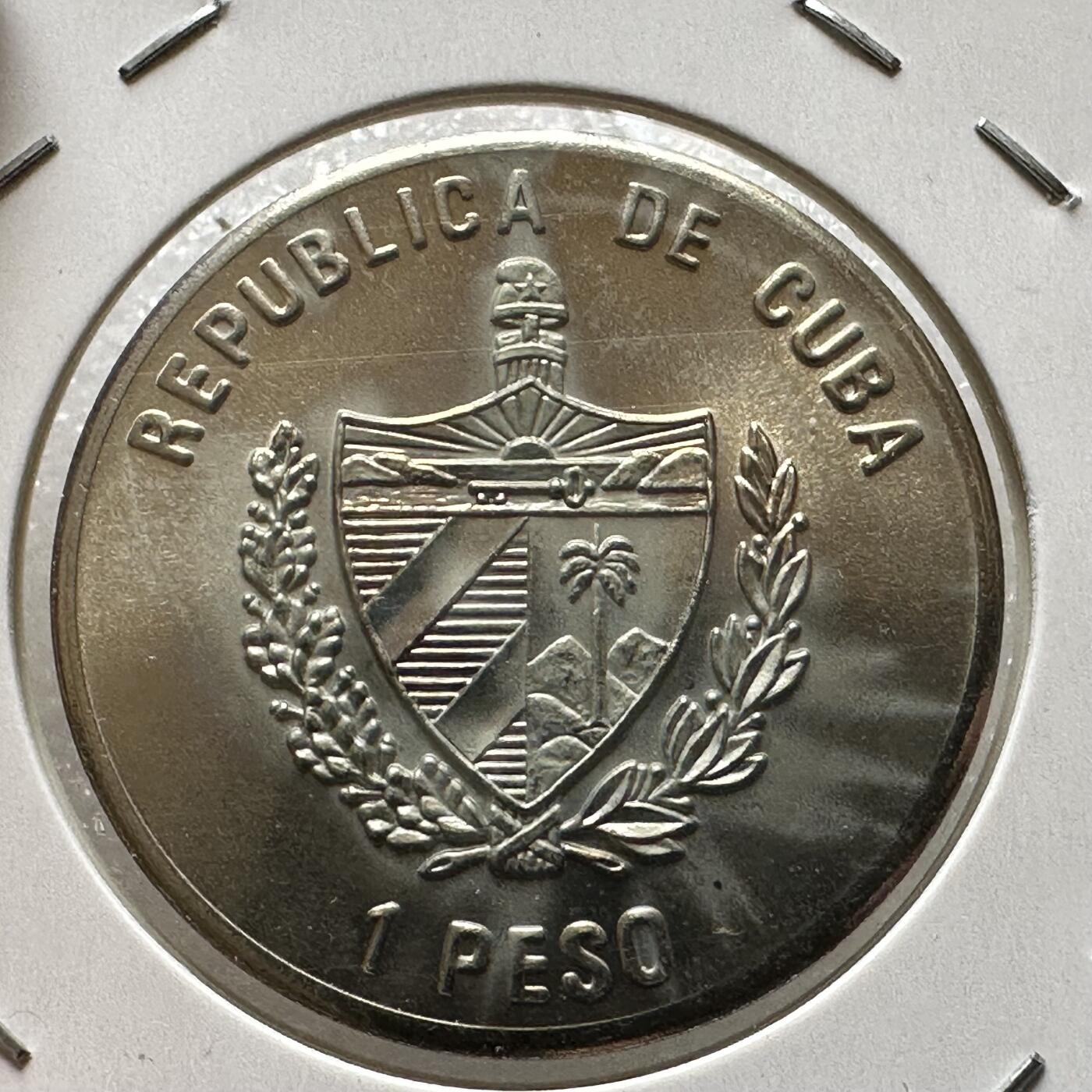 🌹外币初藏🌹🐯第100场 感谢诸友支持捧场！本期全场包邮！ 古巴1995年加勒比海盗一比索