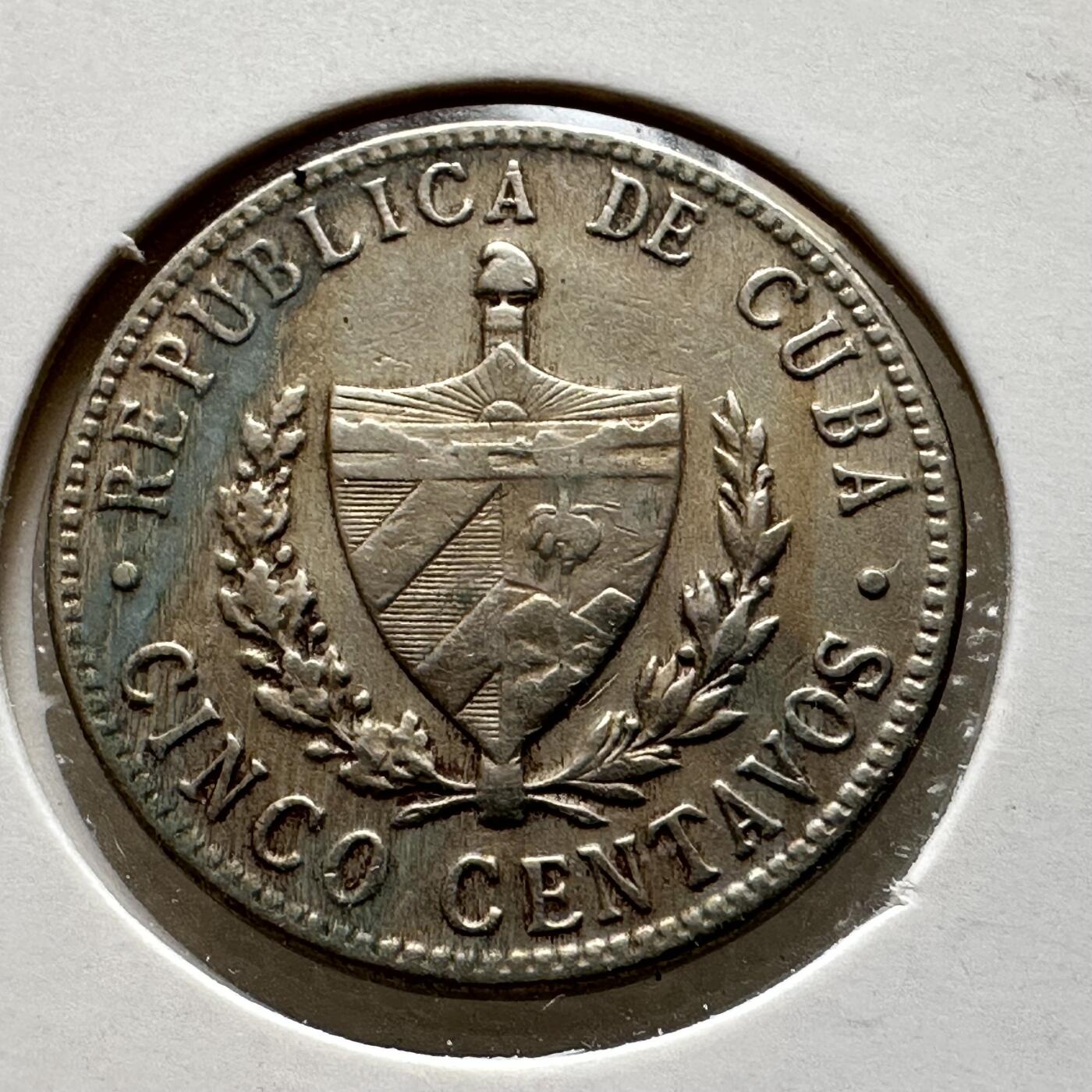 🌹外币初藏🌹🐯第100场 感谢诸友支持捧场！本期全场包邮！ 古巴1946年五分