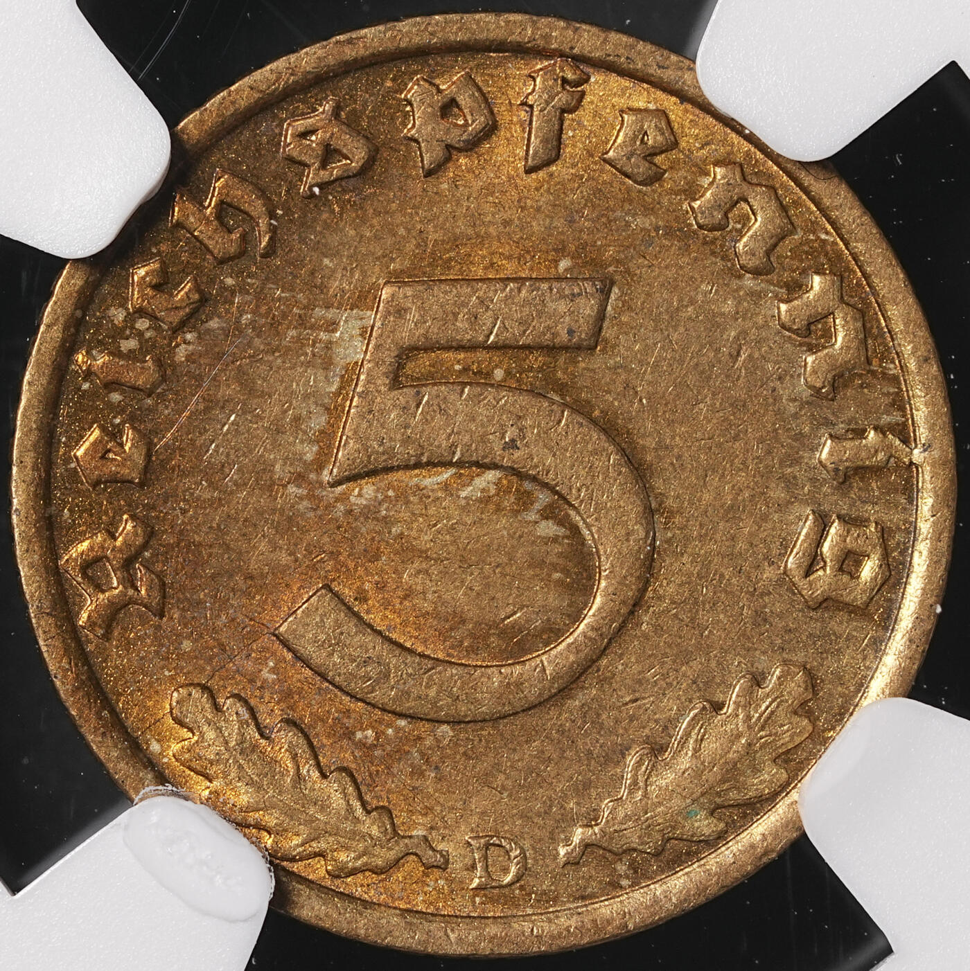 修遠堂世界钱币第四十七期 全场包邮 NGC MS61 1939年德三五芬尼 D厂铭