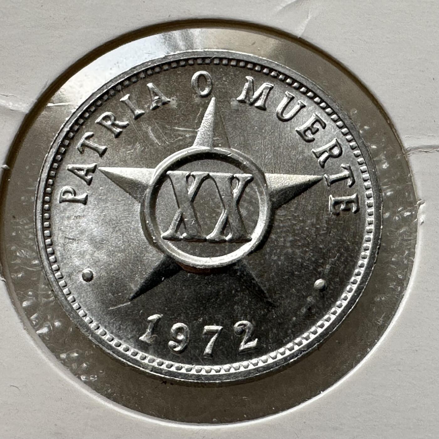 🌹外币初藏🌹🐯第100场 感谢诸友支持捧场！本期全场包邮！ 古巴1972年20分