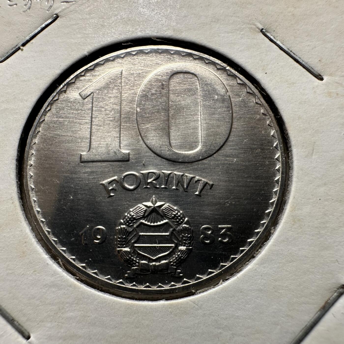 🌹外币初藏🌹🐯第100场 感谢诸友支持捧场！本期全场包邮！ 匈牙利1983年10福林 FAO币