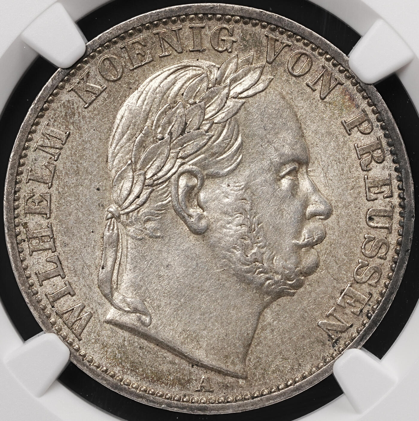 修遠堂世界钱币第四十七期 全场包邮 NGC MS62 1866年普鲁士-普奥战争胜利纪念1泰勒银币