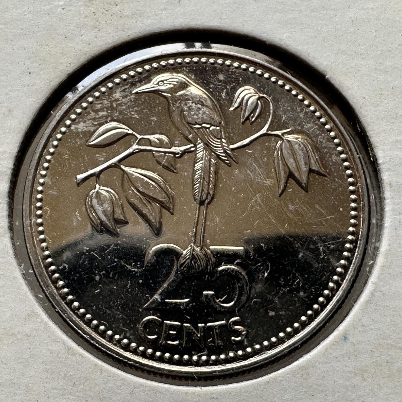 🌹外币初藏🌹🐯第100场 感谢诸友支持捧场！本期全场包邮！ 伯利兹1977年25分