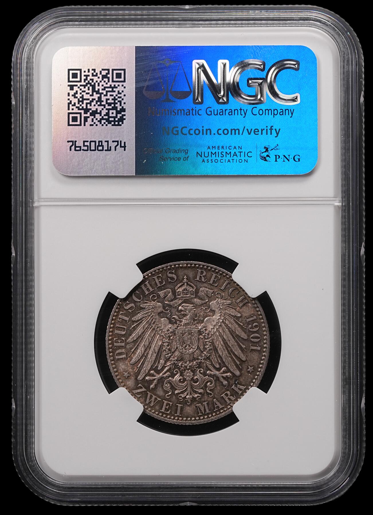 修遠堂世界钱币第四十七期 全场包邮 NGC MS64 1901年普鲁士建国200周年2马克银币