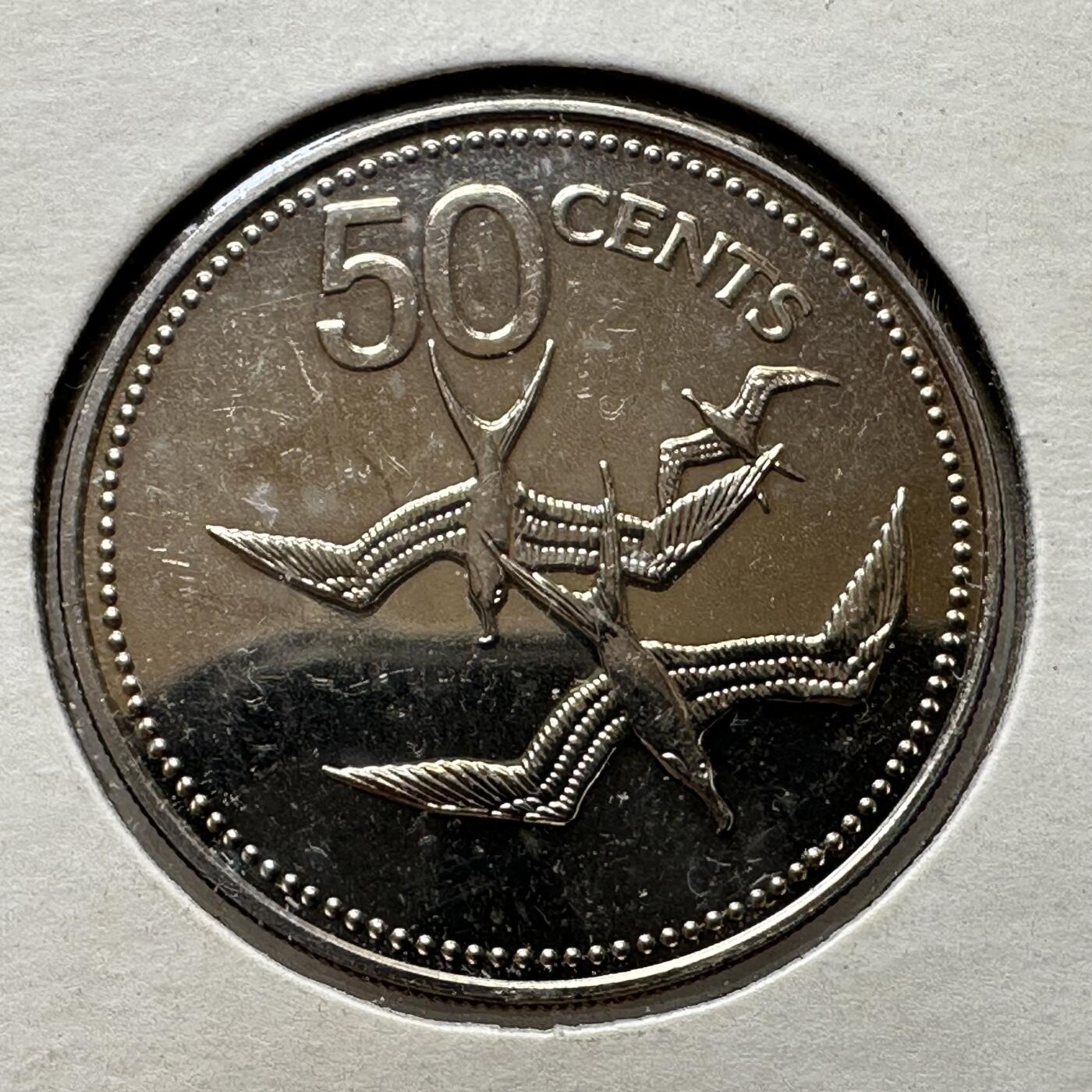 🌹外币初藏🌹🐯第100场 感谢诸友支持捧场！本期全场包邮！ 伯利兹1977年50分