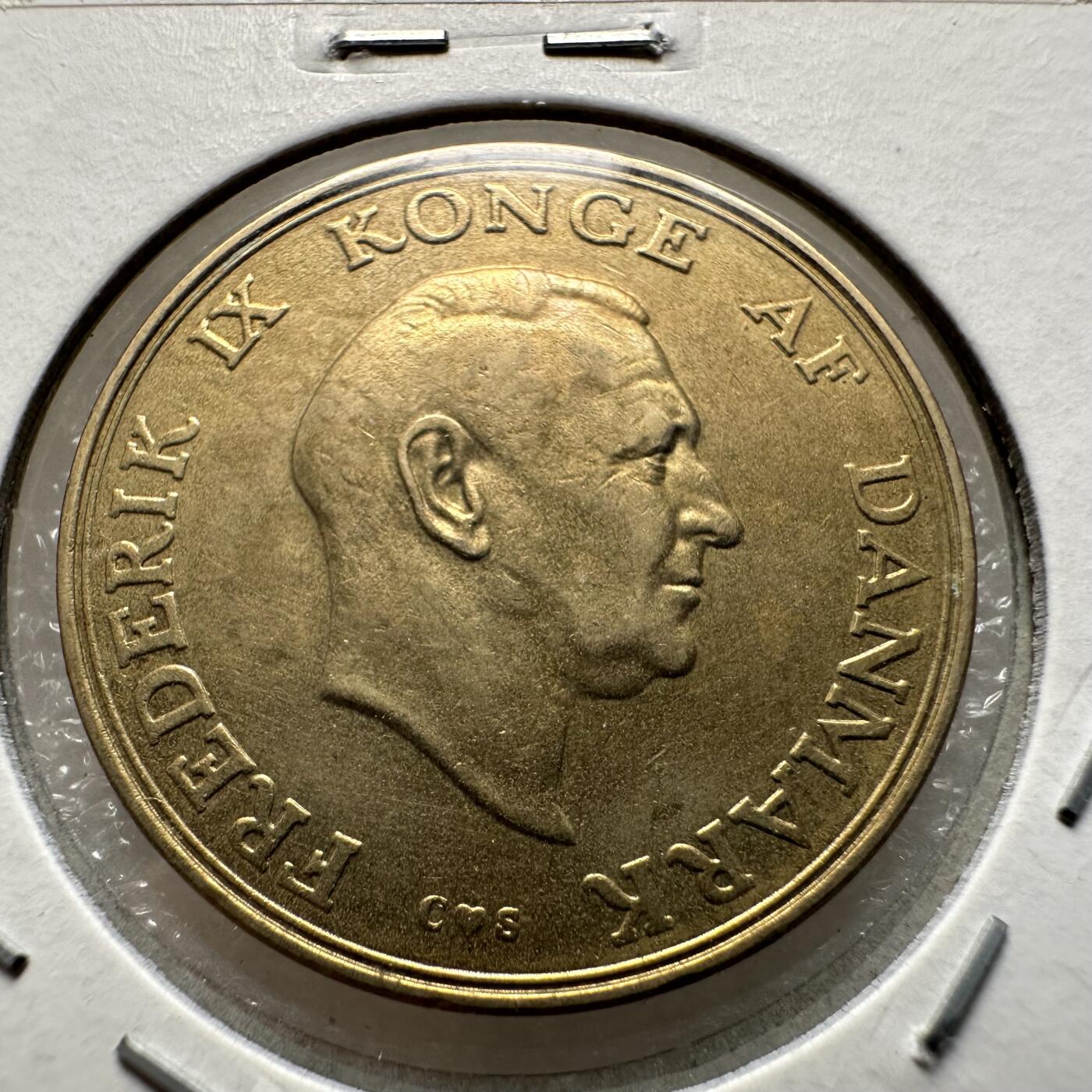 🌹外币初藏🌹🐯第100场 感谢诸友支持捧场！本期全场包邮！ 丹麦1957年一克朗