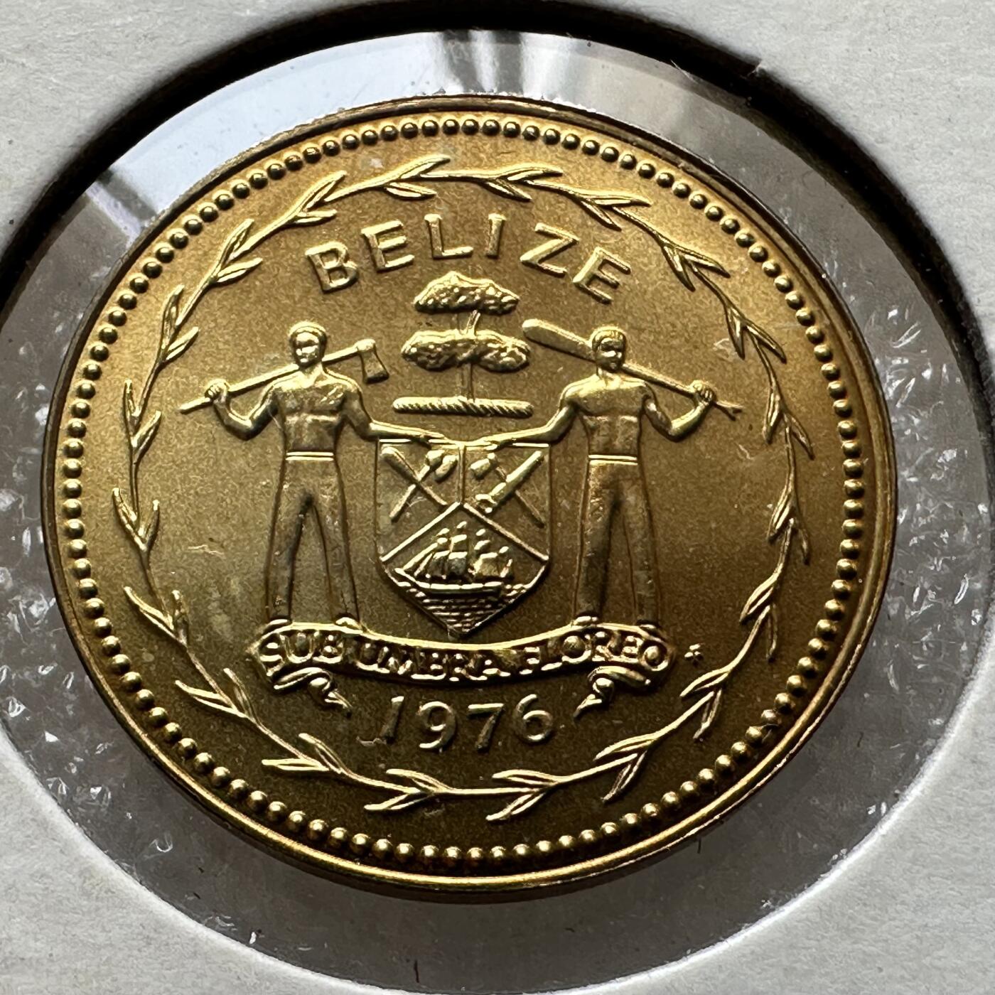 🌹外币初藏🌹🐯第100场 感谢诸友支持捧场！本期全场包邮！ 伯利兹1976年五分