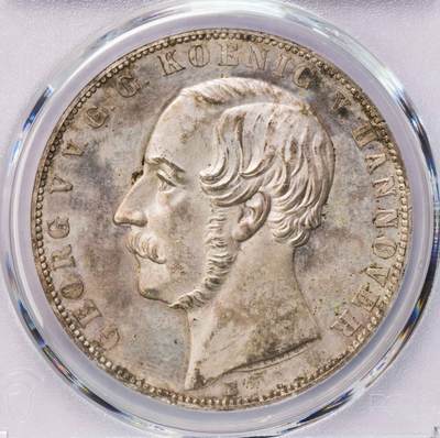 PCGS-MS63 1866汉诺威狮马2泰勒大银币纸袋包浆 - PCGS-MS63 1866汉诺威狮马2泰勒大银币纸袋包浆