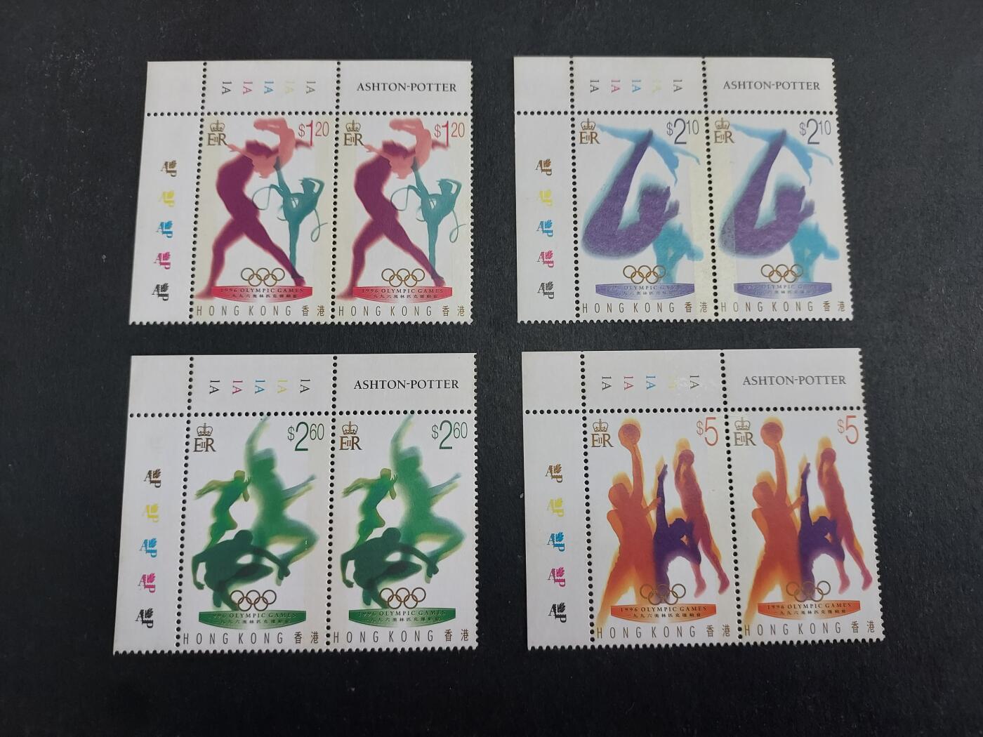 博彦收藏 11月18日 8点邮票专场 香港 奥运双联 有黄 上品