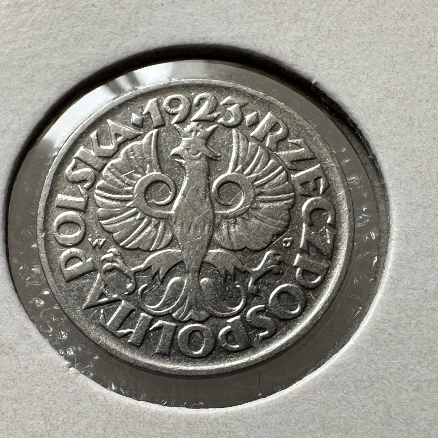 🌹外币初藏🌹🐯第100场 感谢诸友支持捧场！本期全场包邮！ 波兰1923年10格罗申