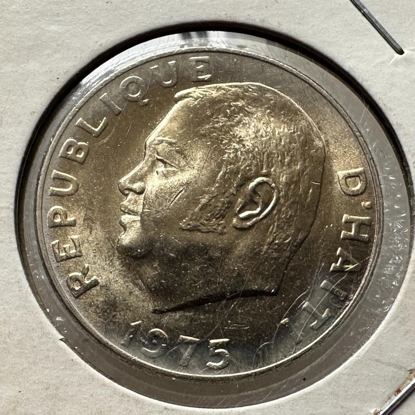 🌹外币初藏🌹🐯第100场 感谢诸友支持捧场！本期全场包邮！ 海地1975年50分