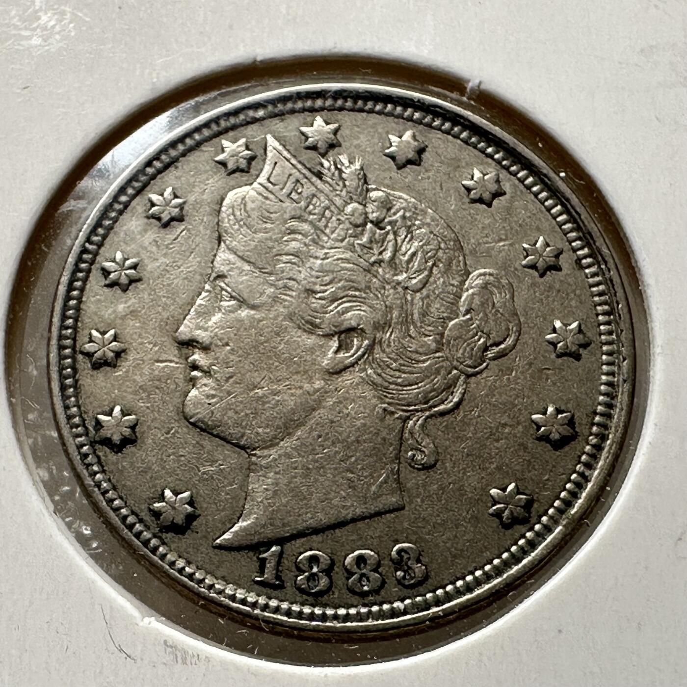 🌹外币初藏🌹🐯第100场 感谢诸友支持捧场！本期全场包邮！ 美国1883年五分