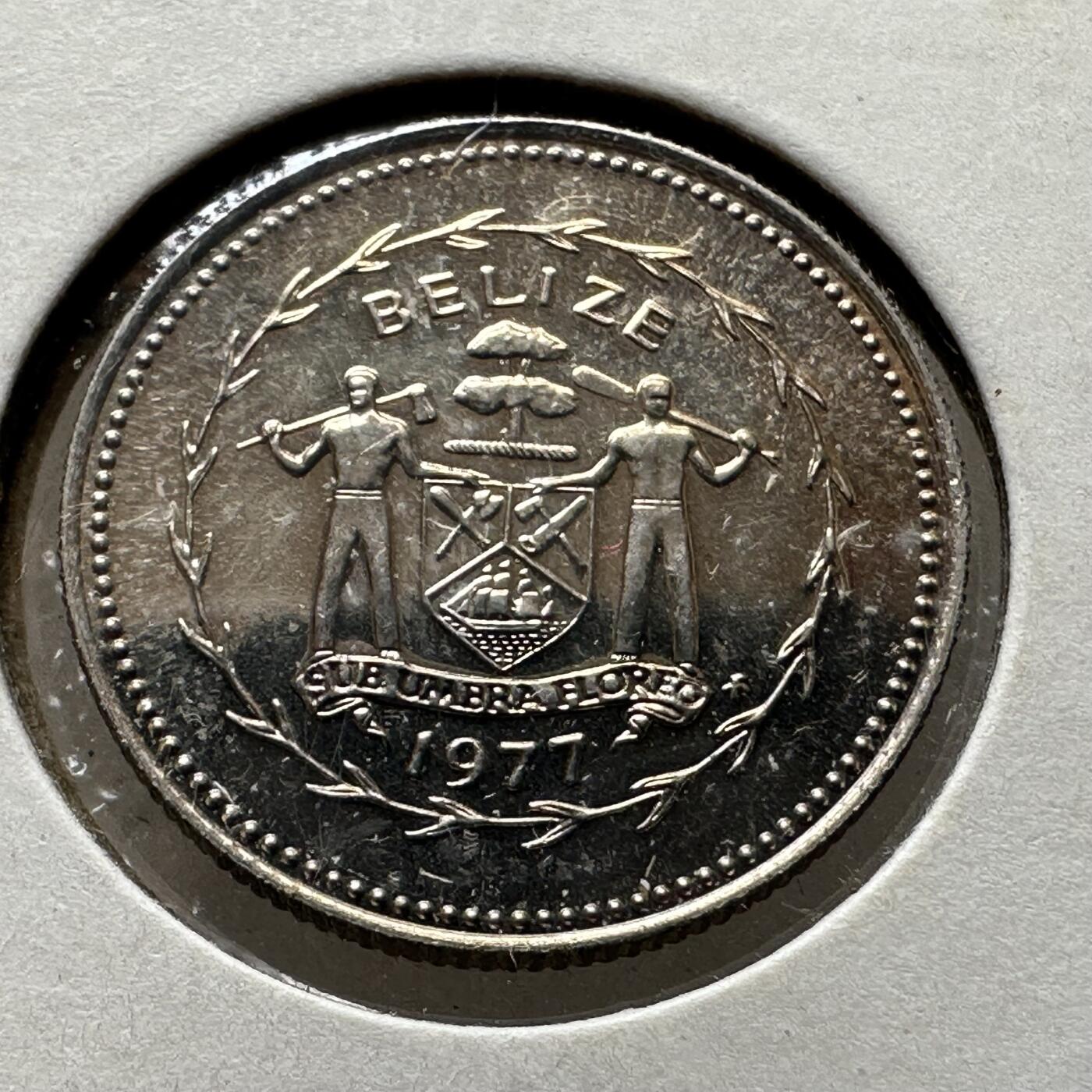 🌹外币初藏🌹🐯第100场 感谢诸友支持捧场！本期全场包邮！ 伯利兹1977年十分