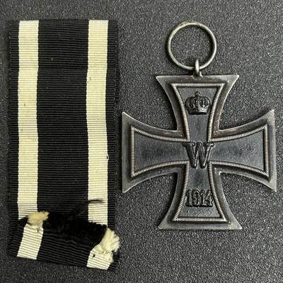 西秦中古拍卖第十九期 - 一战德国二级铁十字勋章 吊环有标 KAG标