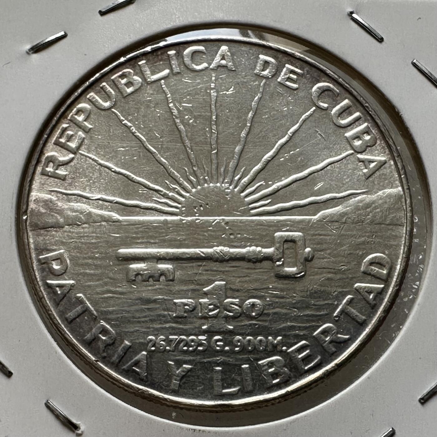 🌹外币初藏🌹🐯第100场 感谢诸友支持捧场！本期全场包邮！ 古巴1953年一比索银币