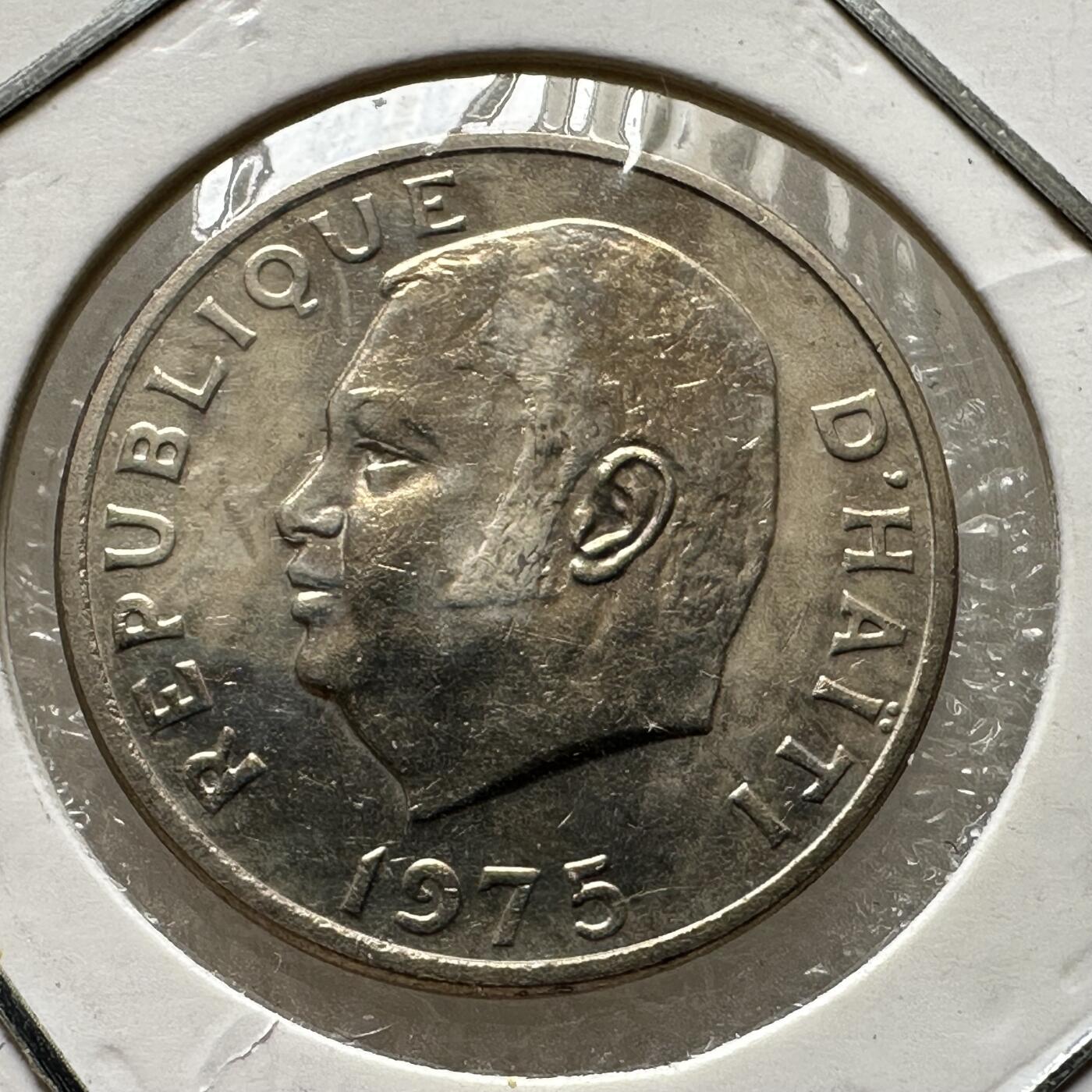 🌹外币初藏🌹🐯第100场 感谢诸友支持捧场！本期全场包邮！ 海地1975年十分