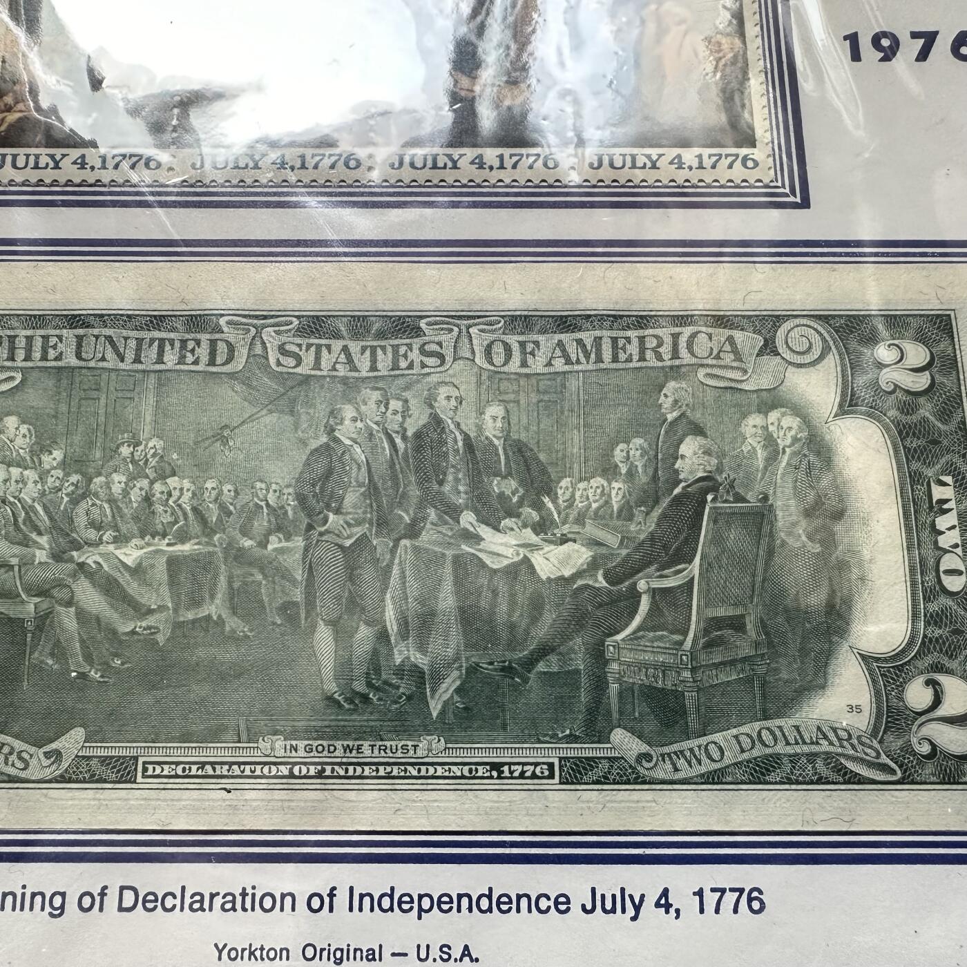 🌹外币初藏🌹🐯第100场 感谢诸友支持捧场！本期全场包邮！ 美国1976年邮币钞纪念卡