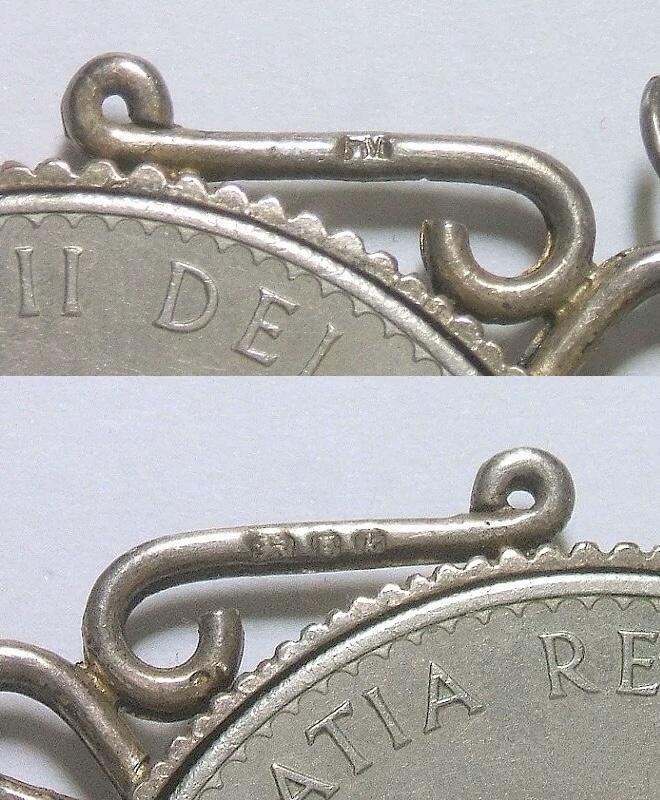英国1965年伊丽莎白二世+丘吉尔高浮雕精制币章吊坠带银圈
