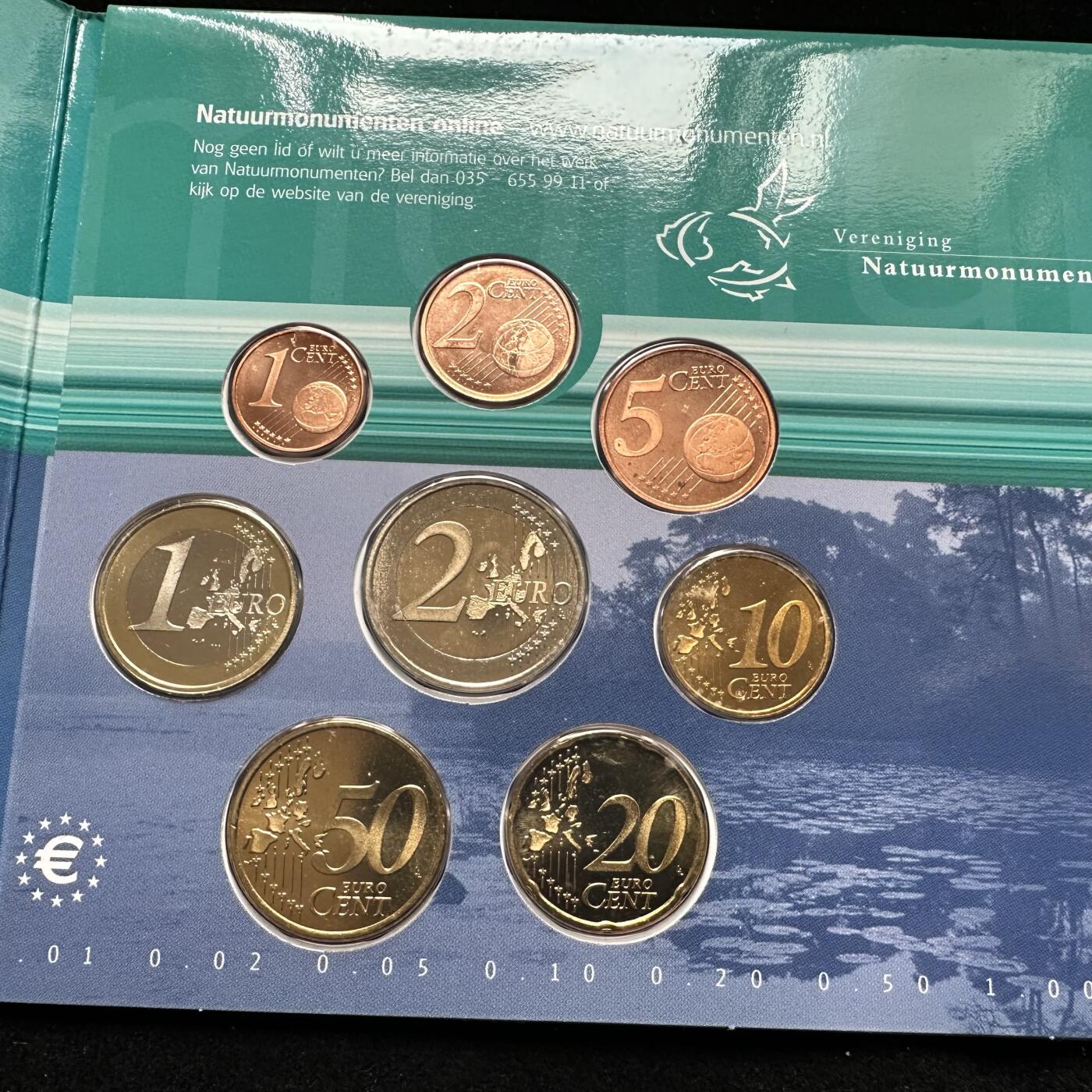 🌹外币初藏🌹🐯第100场 感谢诸友支持捧场！本期全场包邮！ 荷兰2000年先驱版欧元套币 欧元正式发行于2002年