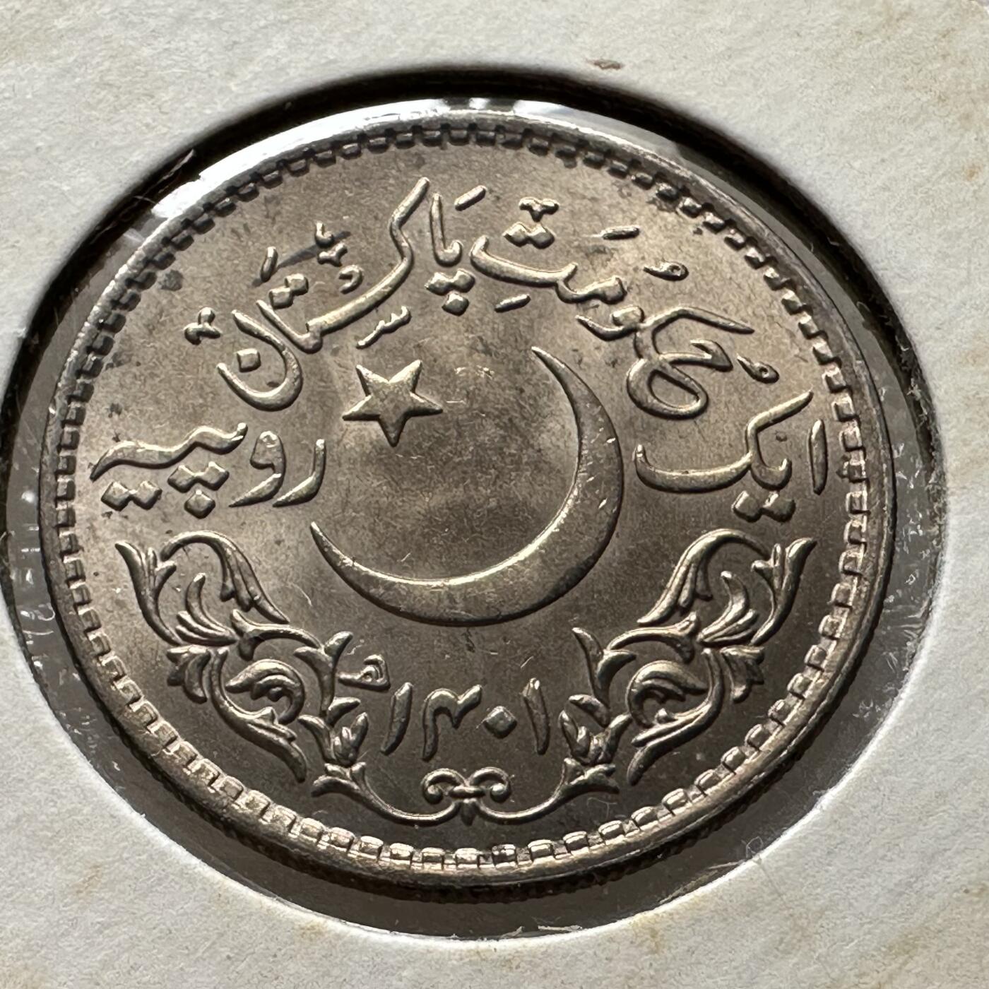 🌹外币初藏🌹🐯第100场 感谢诸友支持捧场！本期全场包邮！ 巴基斯坦1981年一卢比纪念币