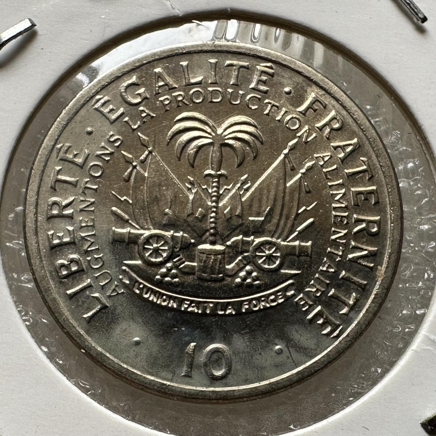 🌹外币初藏🌹🐯第100场 感谢诸友支持捧场！本期全场包邮！ 海地1975年十分