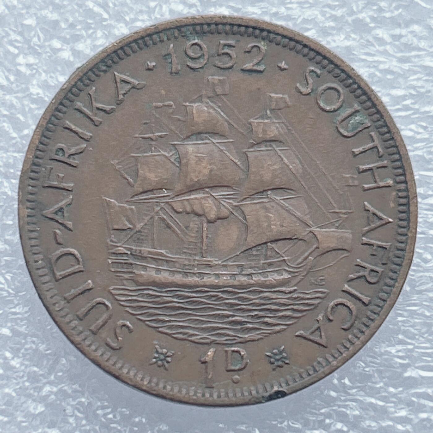 第一海外回流一元起拍收藏 散集专场 第139期 英属南非1952年乔治六世1便士大铜币 好品