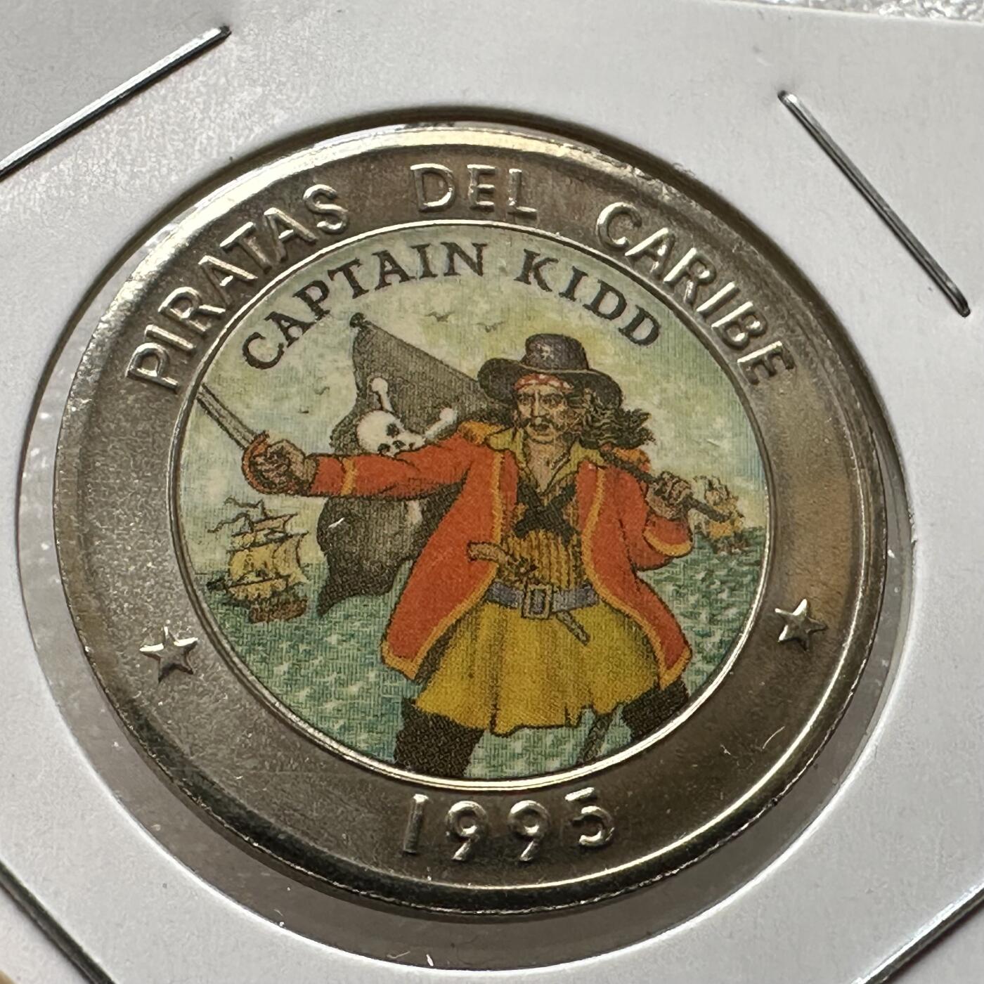 🌹外币初藏🌹🐯第100场 感谢诸友支持捧场！本期全场包邮！ 古巴1995年加勒比海盗一比索