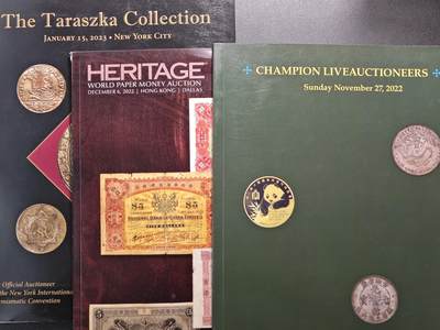 【德藏】世界币章拍卖第106期(全场顺丰包邮) - 冠军拍卖、海瑞德拍卖图录、SBP拍卖图录 3本一组（具体详情请看拍品介绍）