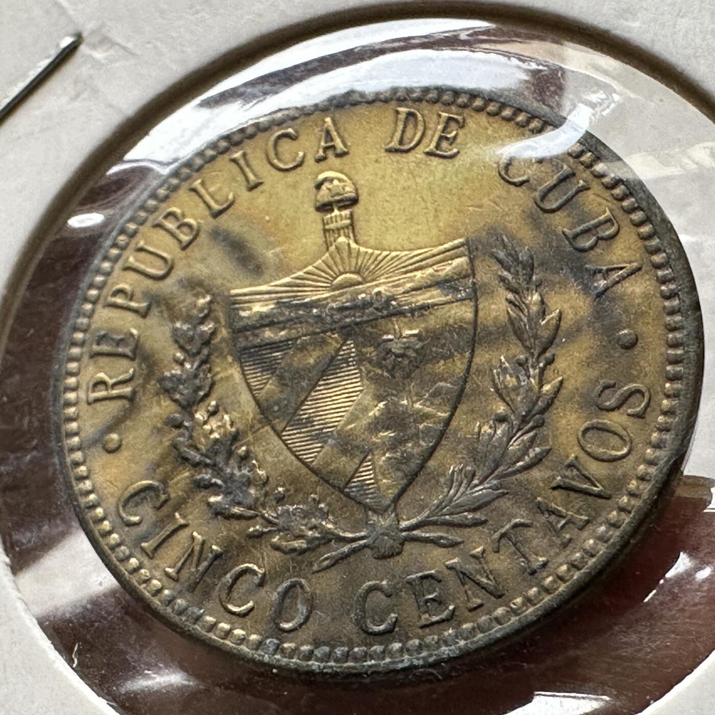 🌹外币初藏🌹🐯第100场 感谢诸友支持捧场！本期全场包邮！ 古巴1943年五分