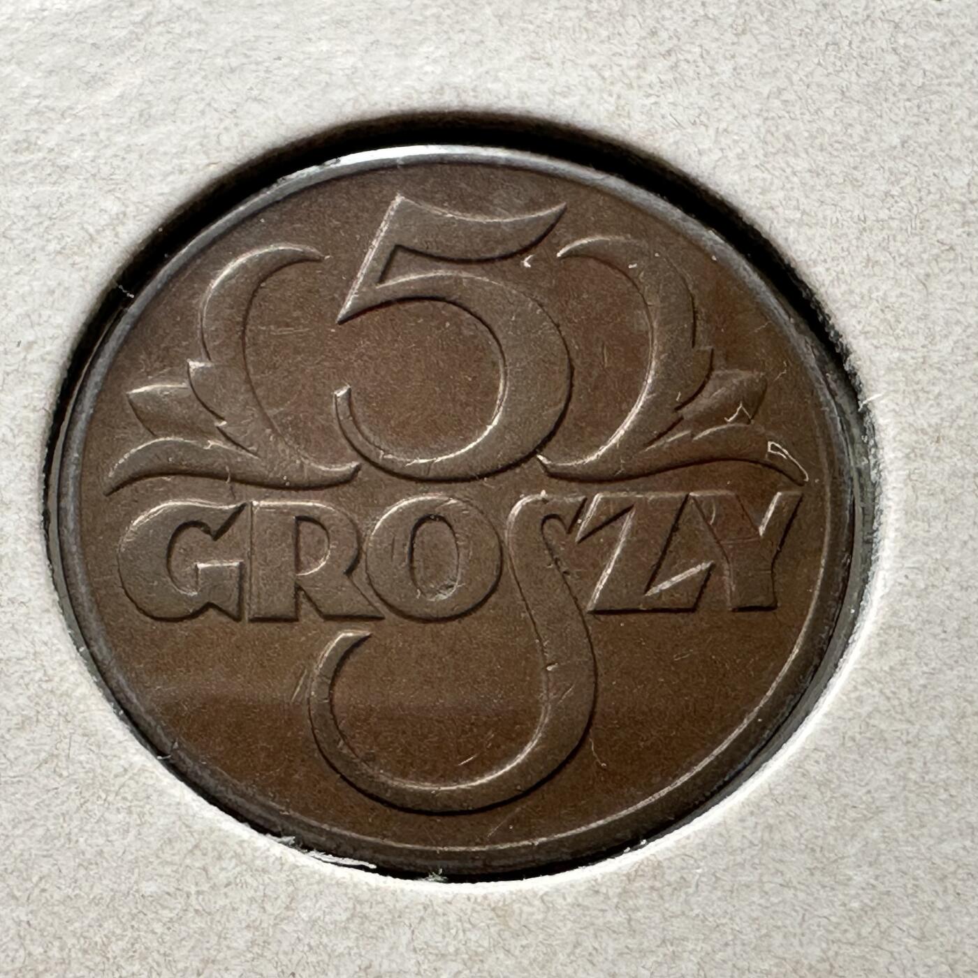 🌹外币初藏🌹🐯第100场 感谢诸友支持捧场！本期全场包邮！ 波兰1939年五格罗申