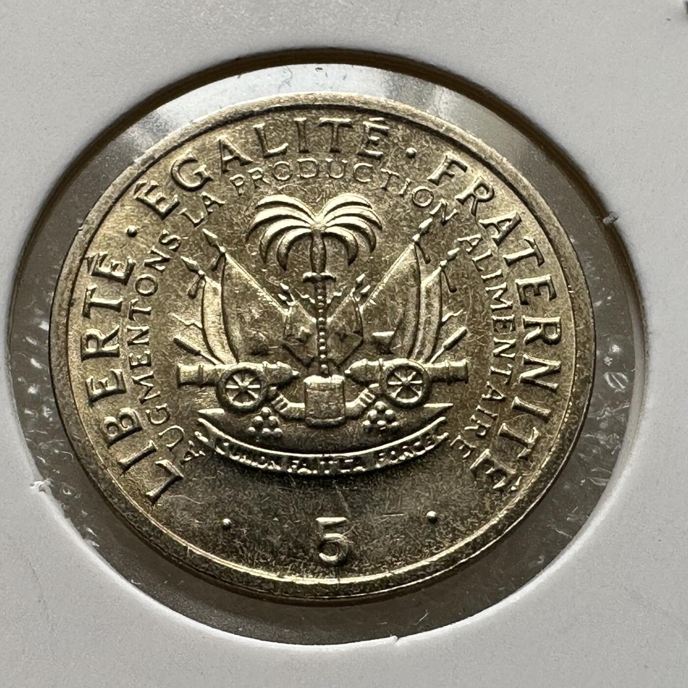 🌹外币初藏🌹🐯第100场 感谢诸友支持捧场！本期全场包邮！ 海地1975年五分