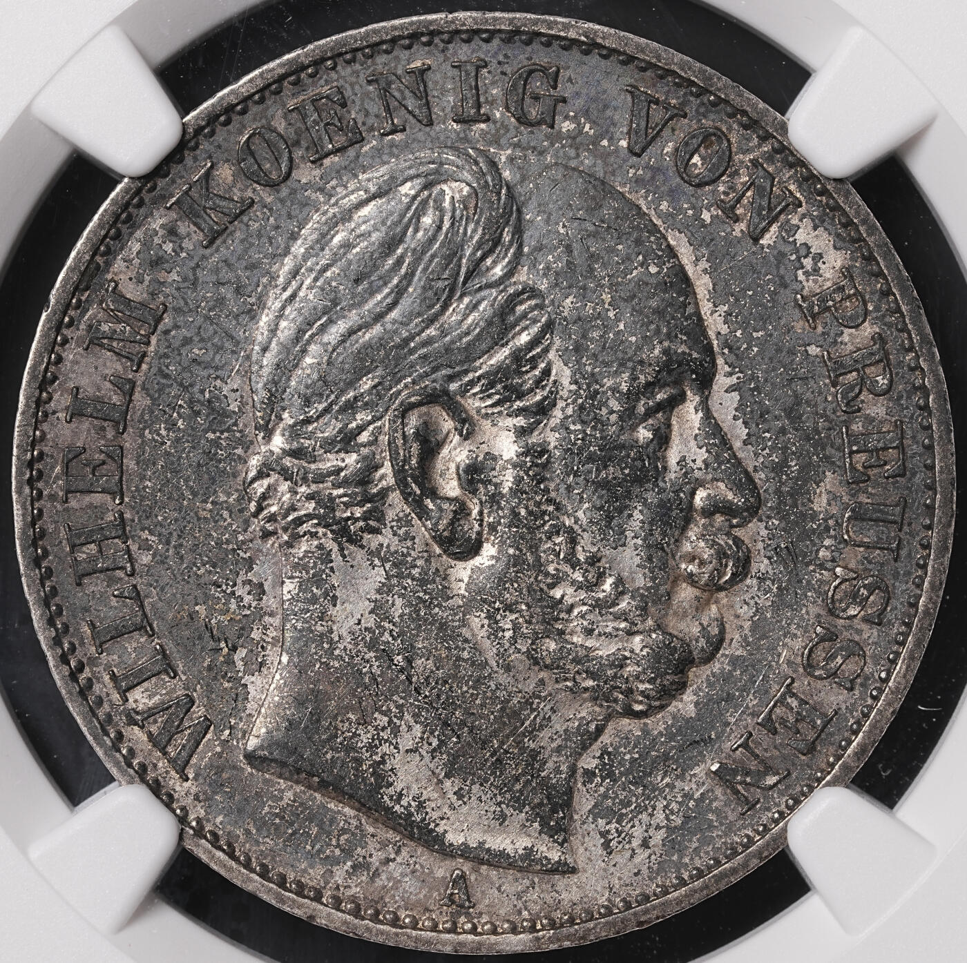 修遠堂世界钱币第四十七期 全场包邮 NGC AU50 1871年普鲁士-普法战争胜利纪念1泰勒银币