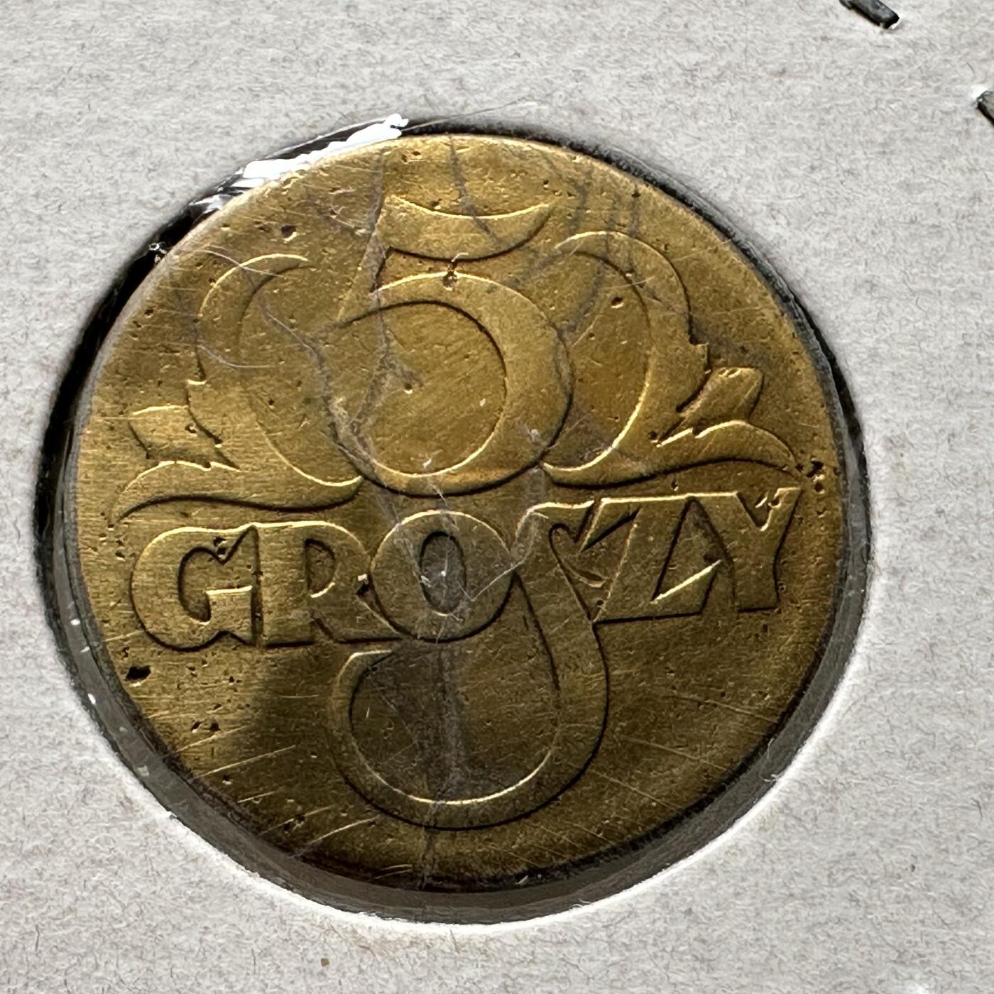 🌹外币初藏🌹🐯第100场 感谢诸友支持捧场！本期全场包邮！ 波兰1923年五格罗申