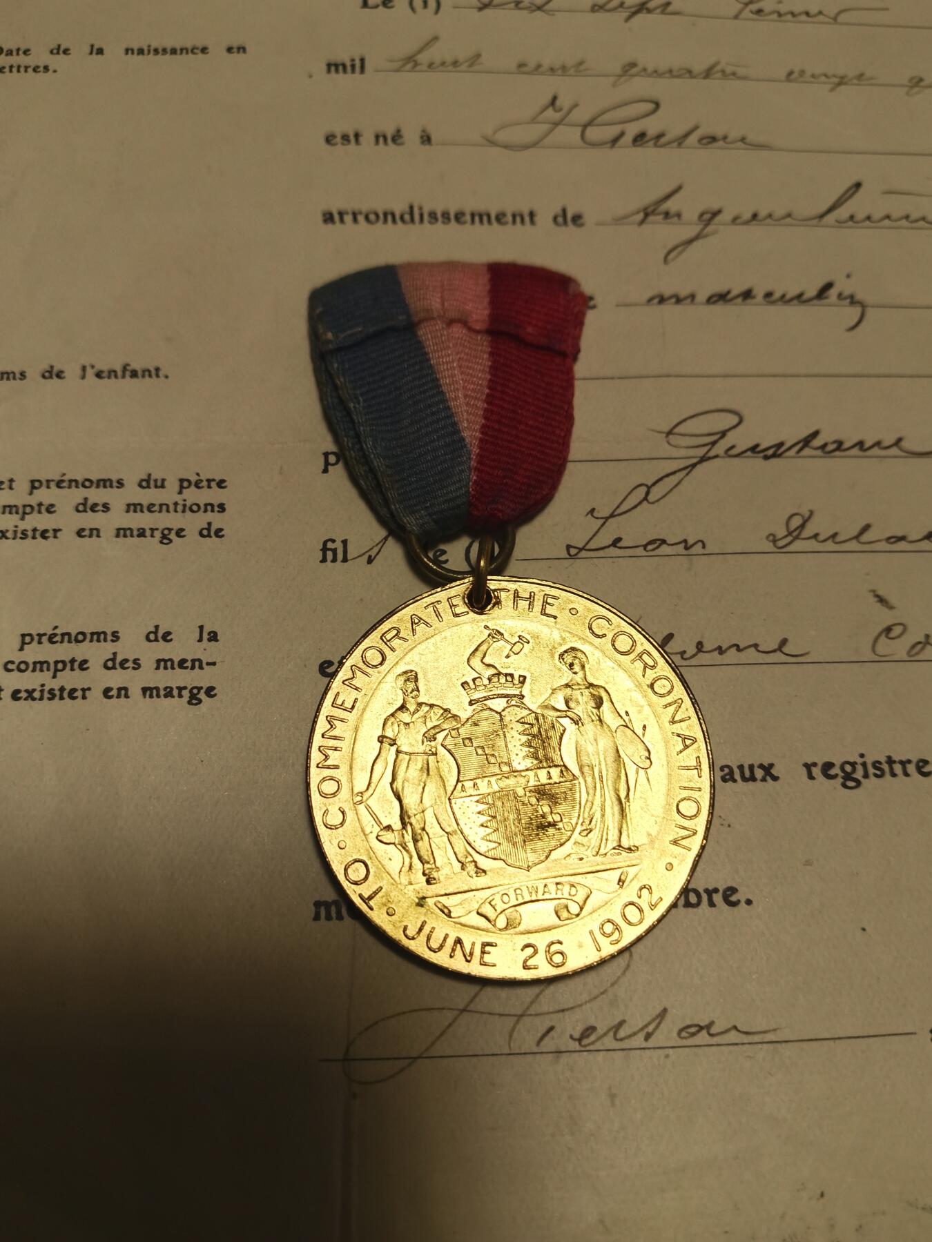 勋章专拍 英国爱德华七世国王1902年加冕典礼纪念章