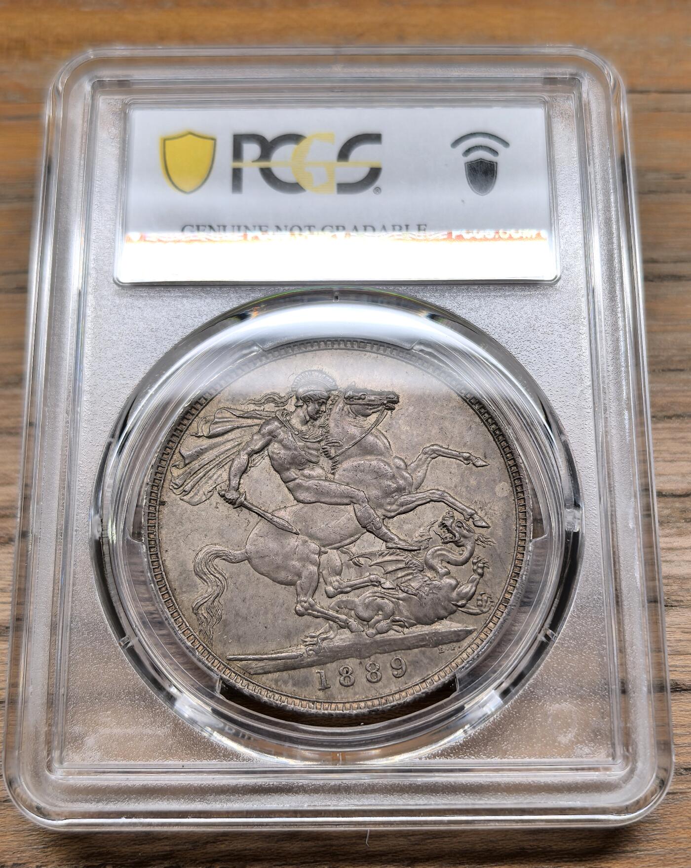 凡希社世界钱币微拍第二百九十期 1889英国老维高冠马剑PCGS-UNCD