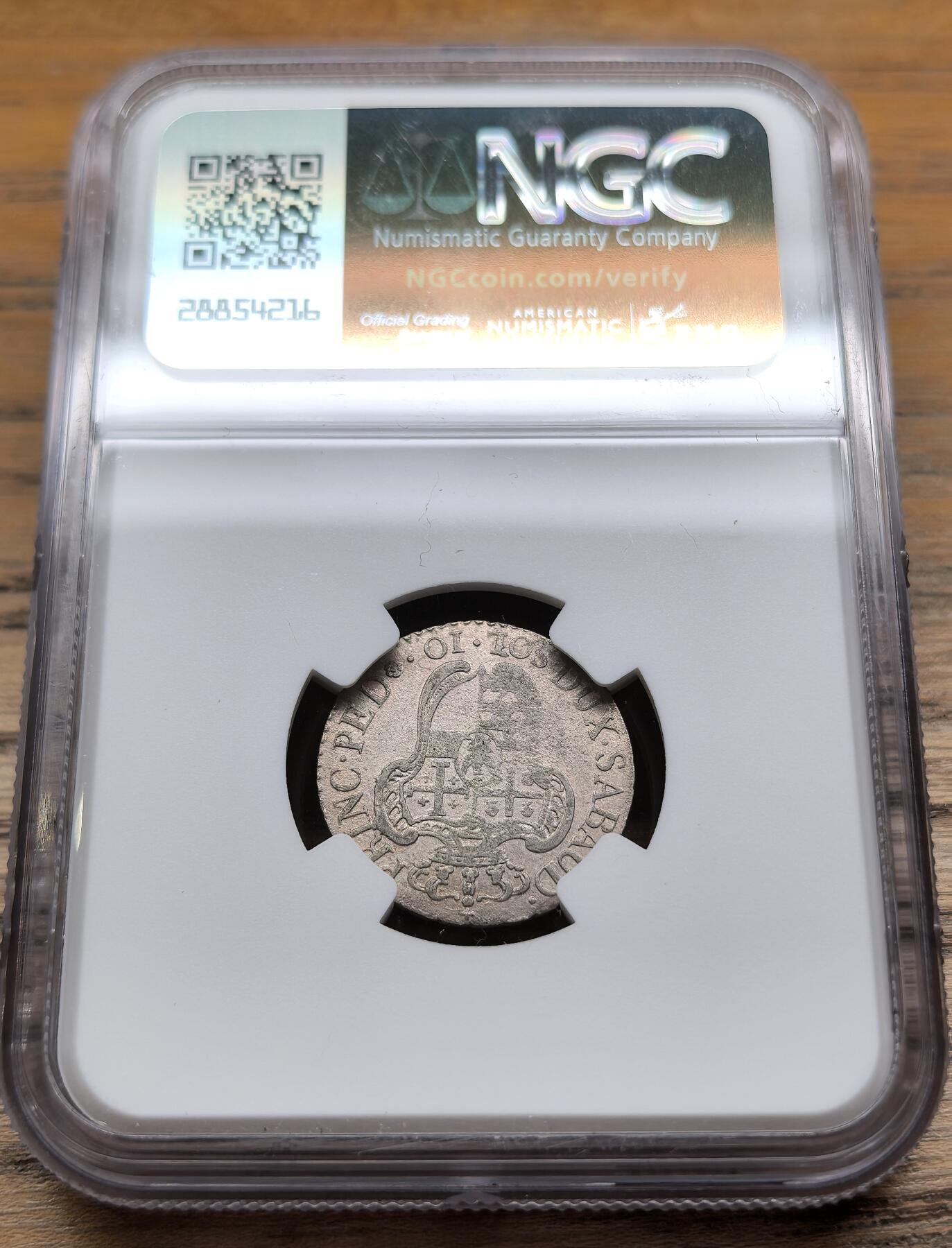 凡希社世界钱币微拍第二百九十期 1794意大利萨丁王国10SOL银币NGC-AUD