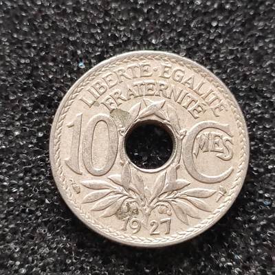 猩哥外币小铺【世界币】第33场 - 法国1927年10分