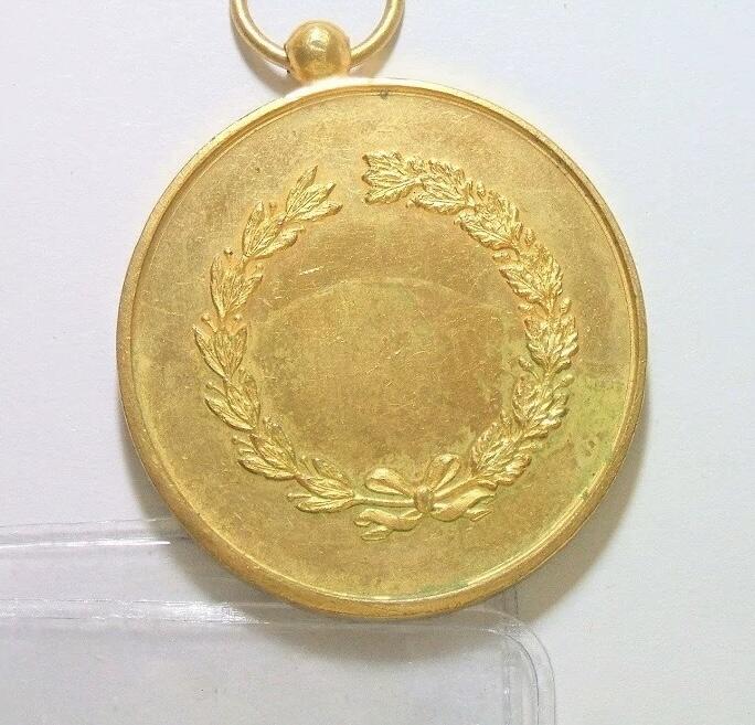 法国1900年前后 谷物女神头像高浮雕精制大镀金章 40MM