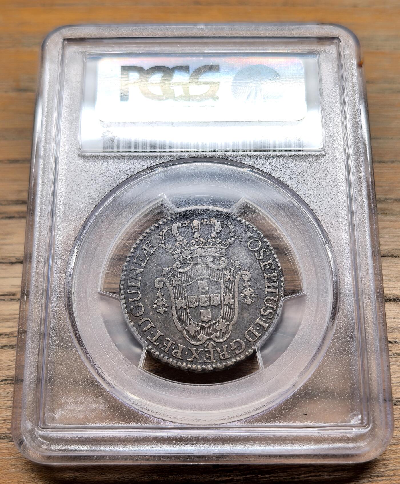 凡希社世界钱币微拍第二百九十期 1770葡属安哥拉6马库塔银币PCGS-VFD，稀有面值。