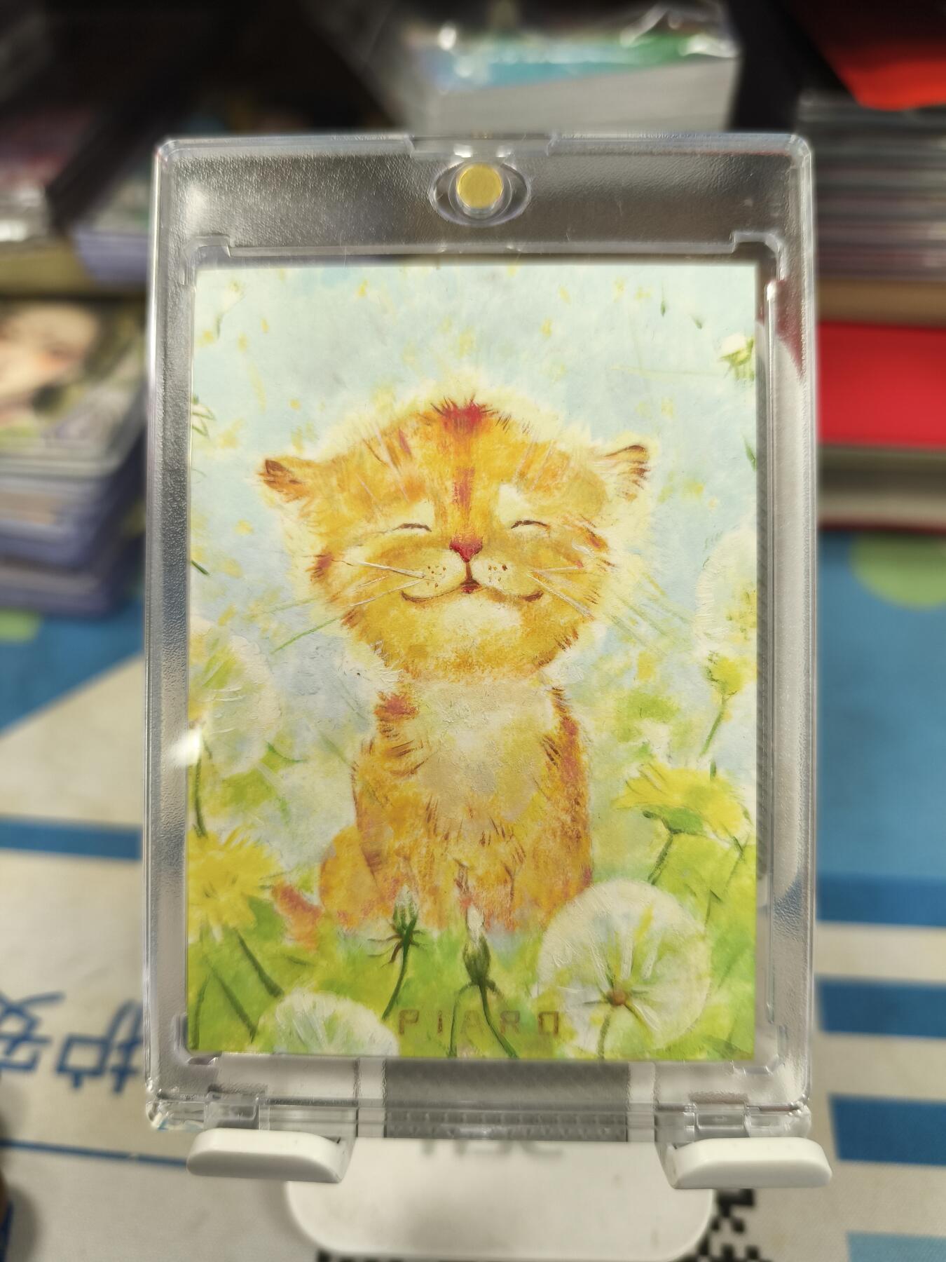 妖精的尾巴卡牌拍卖《庆贺卡萃卡牌》第三十期 手绘卡-猫咪-画师:AC