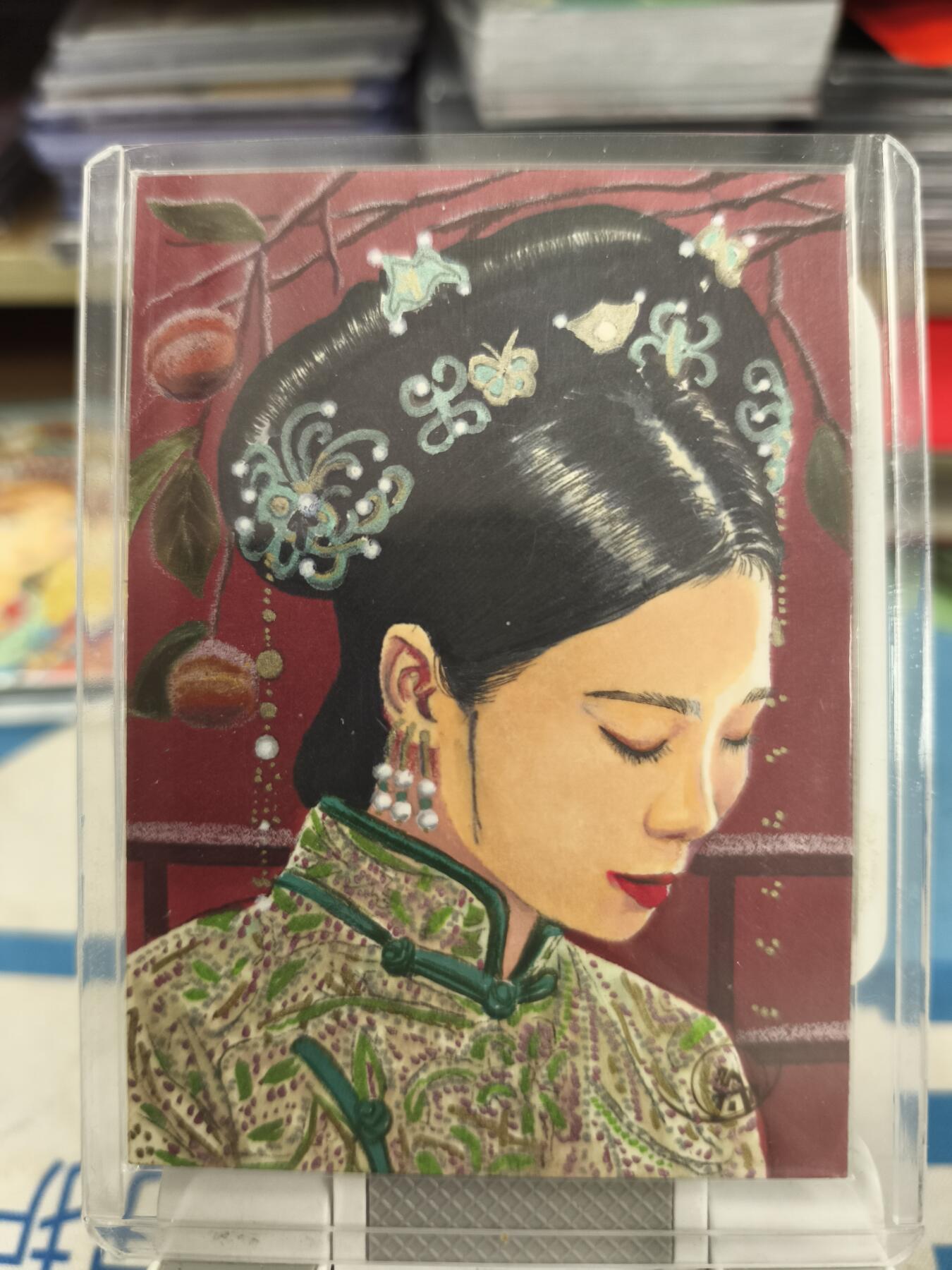 妖精的尾巴卡牌拍卖《庆贺卡萃卡牌》第三十期 手绘卡-美女-画师:琳子