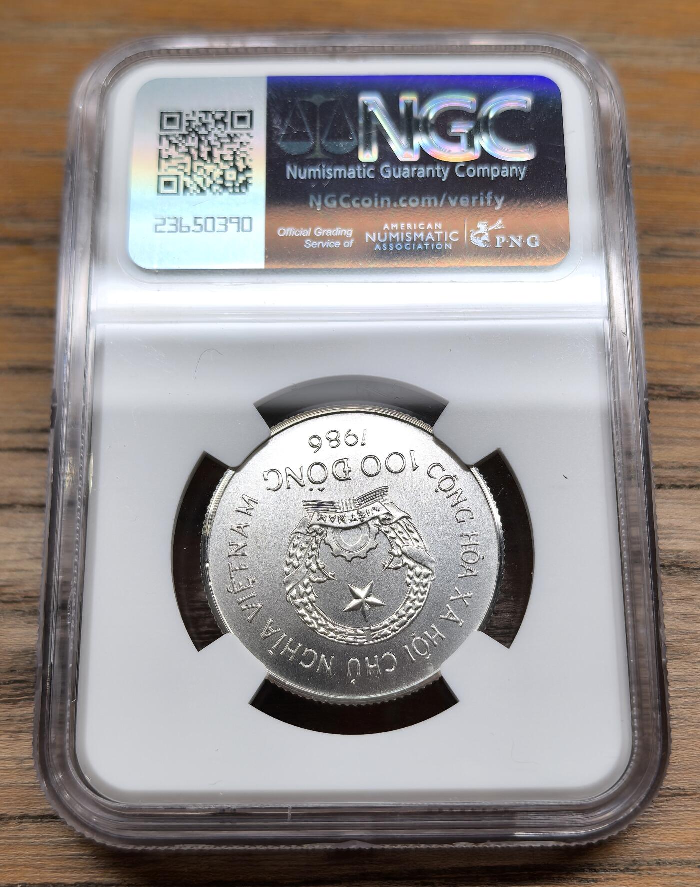 凡希社世界钱币微拍第二百九十期 1987越南动物100D银币三枚套NGC-MS69，全套完美收藏级，这套69难度不小！(多图)