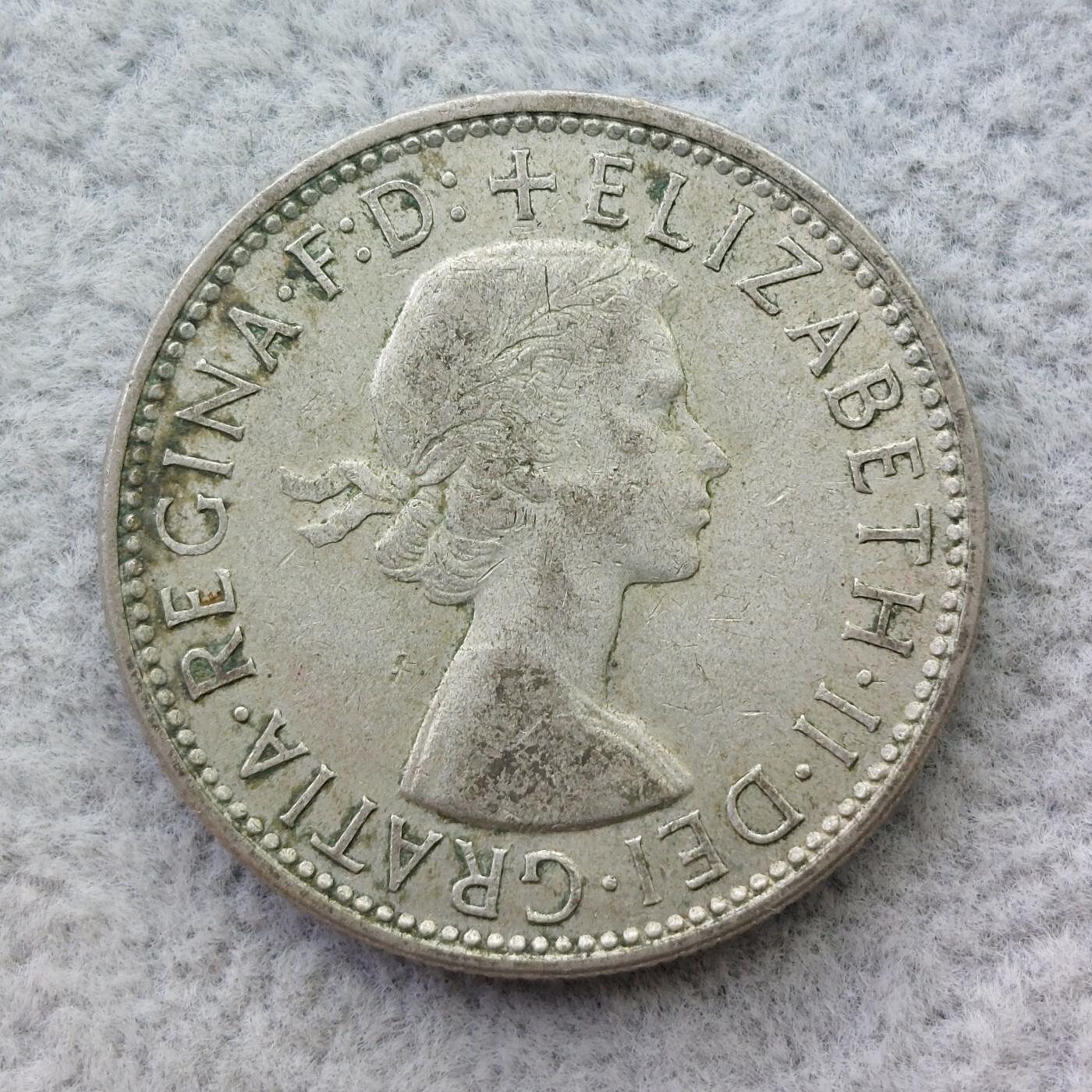 澳大利亚1960年伊丽莎白二世1佛罗林（2先令）银币