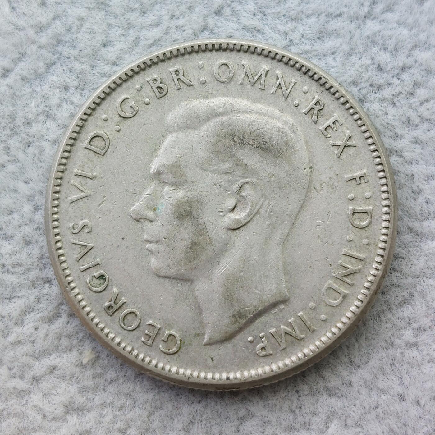 澳大利亚1946年乔治六世1佛罗林（2先令）银币