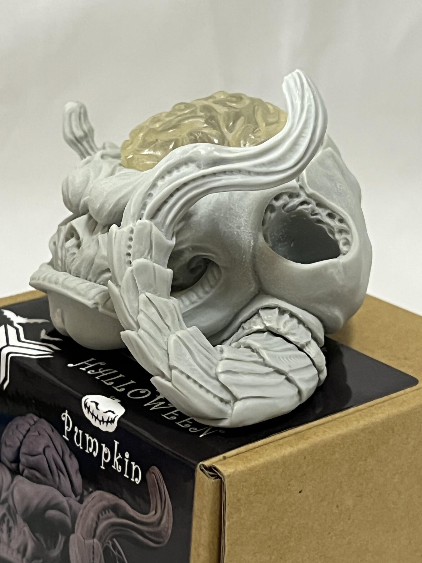 零元拍：吉 studio 白模手办 万圣节南瓜