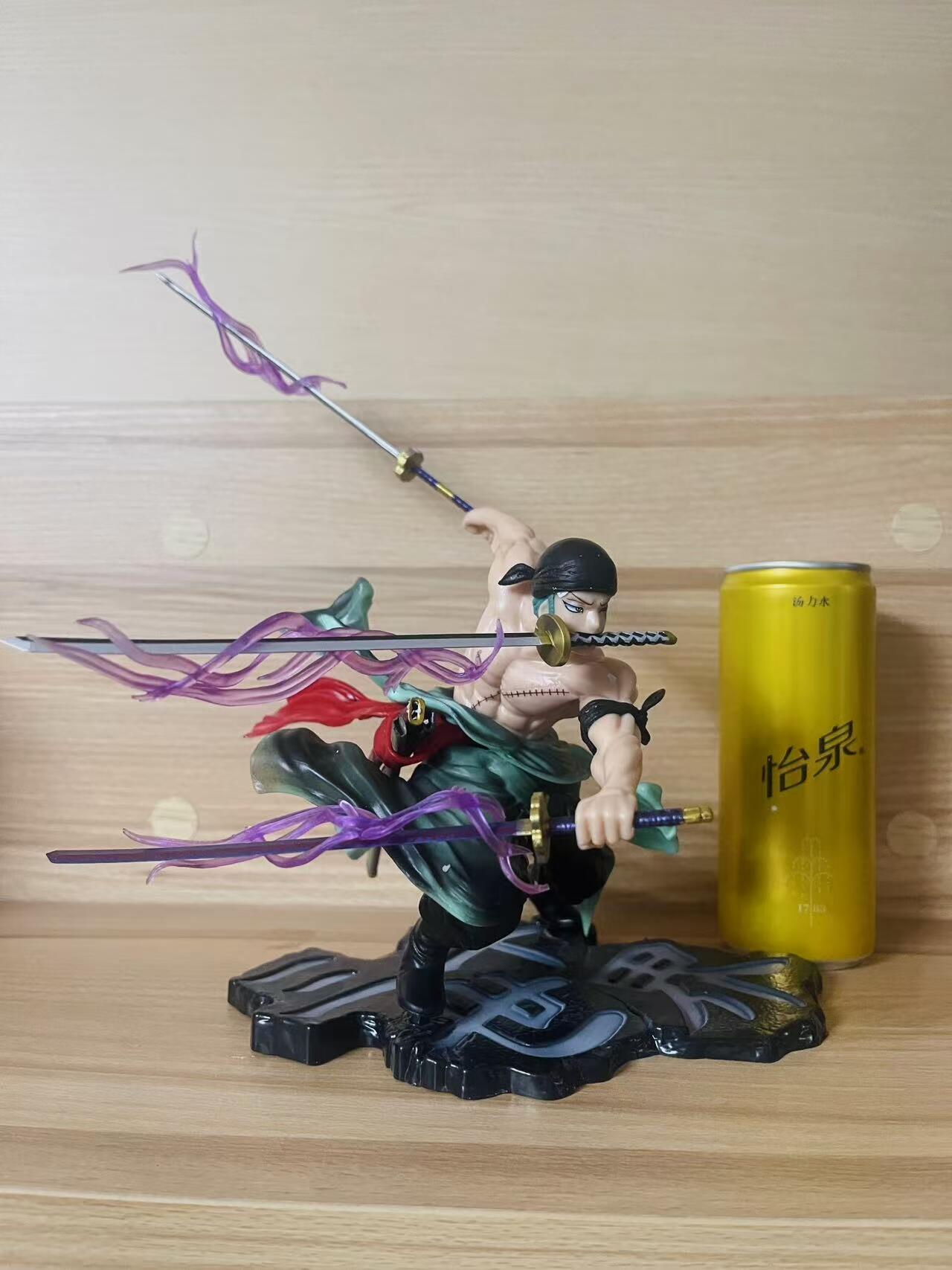 零元拍：索隆三刀流 三千天下 祖国版手办 分色精美 很大一只 造型霸气，无包装