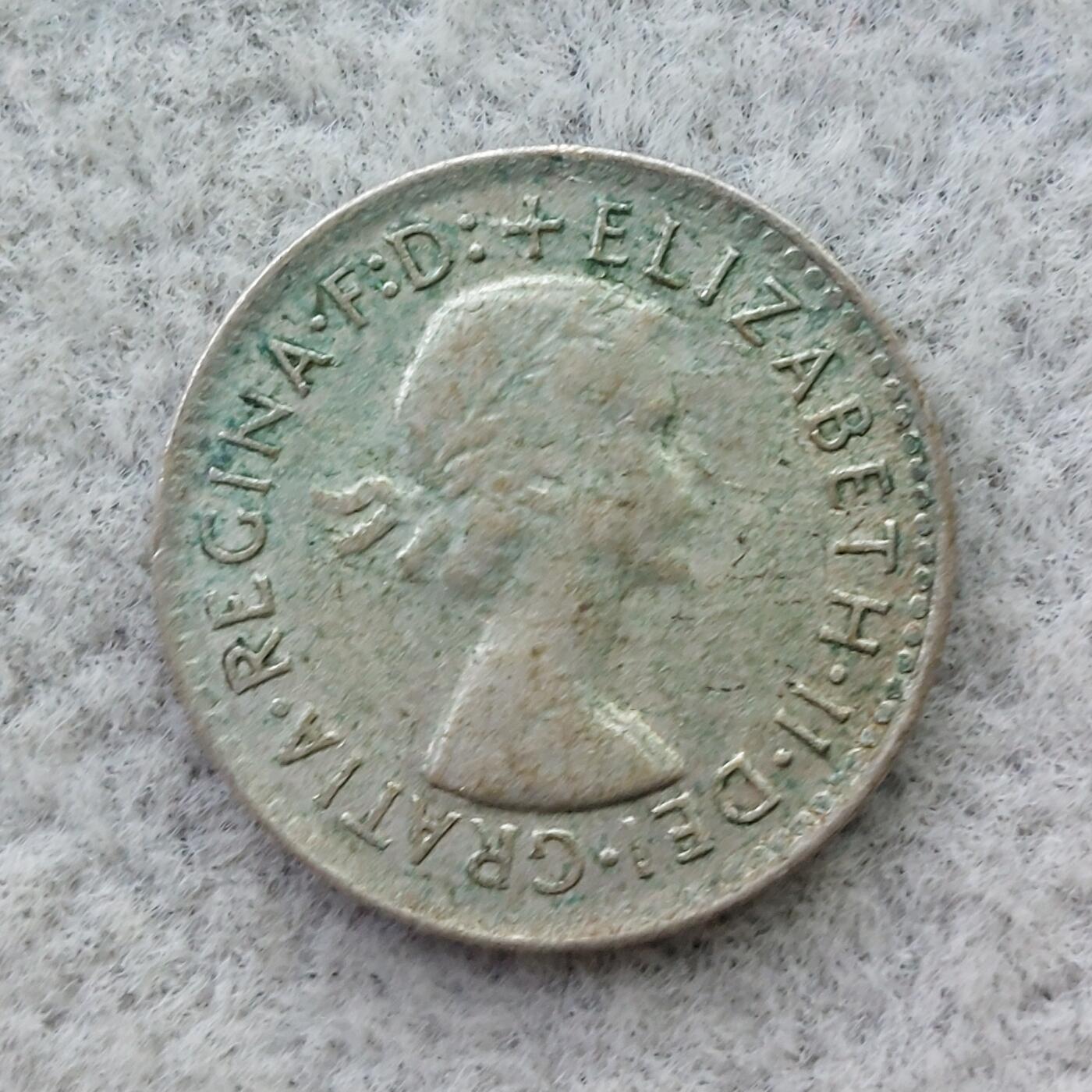 澳大利亚1964年伊丽莎白二世3便士银币